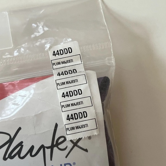 Playtex 18 Hour Original Ultimate Shoulder Comfort Wire Free Bra 4693 Plum 44DDD - Picture 2 of 3